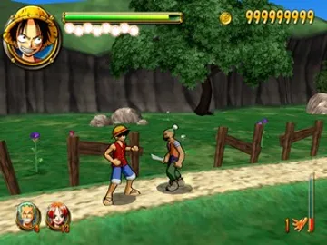 One Piece - Round the Land! (Japan) screen shot game playing